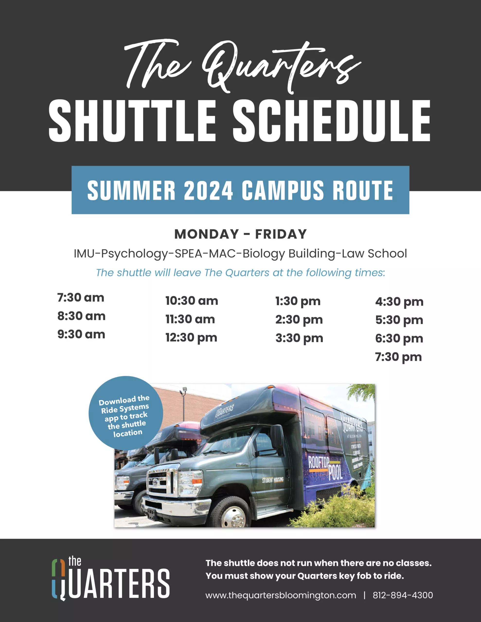 Shuttle Bus Schedule